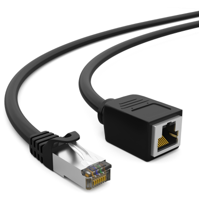 RJ45 Patchkabelverlängerung Schwarz 10m