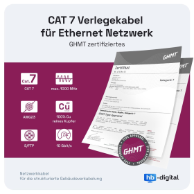 Netzwerkkabel CAT.7 ORANGE 1000m