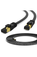 Patchkabel U/FTP Cat8.1 / PVC (SCHWARZ)  0,5m