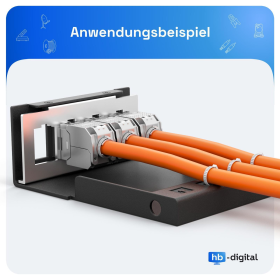 Patchpanel f&uuml;r Keystone Module 4 Port