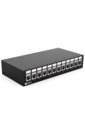 Patchpanel 4/6/8/12/16 Port mit Keystone Cat 6a 12 Port