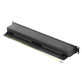 hb-digital Patchpanel Cat.6 STP 16-Port Schwarz