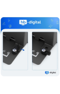 hb-digital Patchpanel Cat.6 STP 16-Port Schwarz