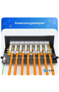 hb-digital Patchpanel Cat.6 STP 16-Port Schwarz