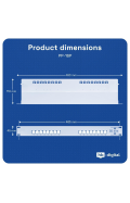 hb-digital Patchpanel Cat.6 STP 16-Port Schwarz