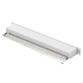 hb-digital Patchpanel Cat.6a STP 24-Port Lichtgrau