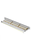 hb-digital Patchpanel Cat.6a STP 24-Port Lichtgrau