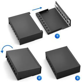 Patchpanel 4/6/8/12/16 Port mit Keystone Cat 8