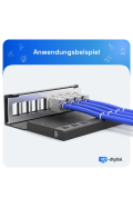 Patchpanel 4/6/8/12/16 Port mit Keystone Cat 8