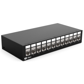 Patchpanel 4/6/8/12/16 Port mit Keystone Cat 8 12 Port