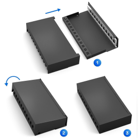 Patchpanel 4/6/8/12/16 Port mit Keystone Cat 8 12 Port