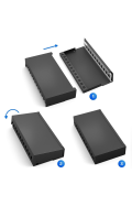 Patchpanel 4/6/8/12/16 Port mit Keystone Cat 8 12 Port