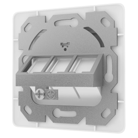 Anschlussdosen f&uuml;r Keystone Module 1/2/3-F&auml;cher 2 Farbe signalwei&szlig; (RAL 9003) 3 Port