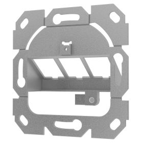 Anschlussdosen f&uuml;r Keystone Module 1/2/3-F&auml;cher 2 Farbe signalwei&szlig; (RAL 9003) 3 Port