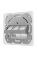 Anschlussdosen für Keystone Module 1/2/3-Fächer 2 Farbe signalweiß (RAL 9003) 3 Port