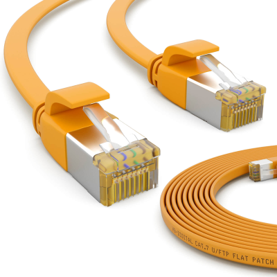 CAT.7 FLACH Patchkabel GELB 20m