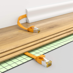 CAT.7 FLACH Patchkabel GELB 20m