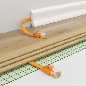 CAT.6 FLACH Patchkabel GELB 20m