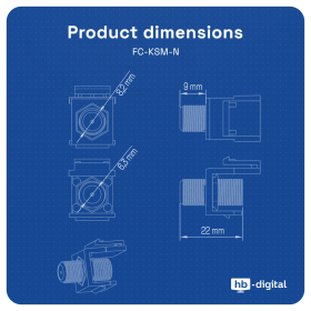 Keystone Module SAT TV Keystone F-Verbinder vernickelt wei&szlig;