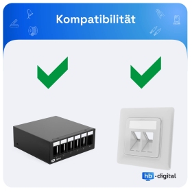 Keystone Module SAT TV Keystone F-Verbinder vernickelt wei&szlig;