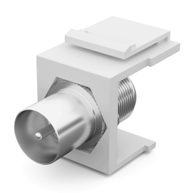 Keystone Module SAT TV Keystone IEC Stecker wei&szlig;
