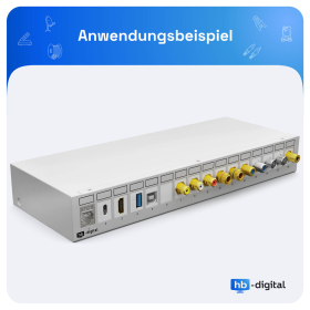 Patchpanel f&uuml;r Keystone Module 4 Port (HELLGRAU)