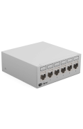 Patchpanel 4/6/8/12/16 Port mit Keystone Cat 8 6 Port (HELLGRAU)