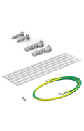 Patchpanel 4/6/8/12/16 Port mit Keystone Cat 8 6 Port (HELLGRAU)