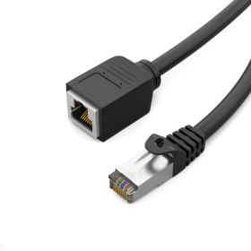 RJ45 Patchkabelverl&auml;ngerung Schwarz 3m