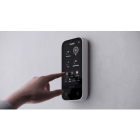 AJAX Funk-Bedienfeld mit Touchscreen, RFID, Wei&szlig;. KeyPad TouchScreen