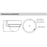 2 MP HDCVI Dome-Kamera DAHUA mit Mikrofon und 40 m Nachtsich