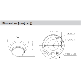 5 MP 4-in-1 Turret-Kamera Dahua mit PIR und 30 m Nachtsicht