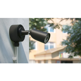 Anschlussbox f&uuml;r Ajax-Kameras, Wand- und Deckenmontage, Schwarz