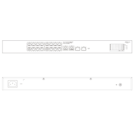 28-Port 24-PoE-Switch Dahua, 1000 Mbps, 2 SFP, 240W