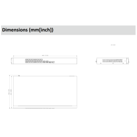28-Port 24-PoE-Switch Dahua, 1000 Mbps, 2 SFP, 240W