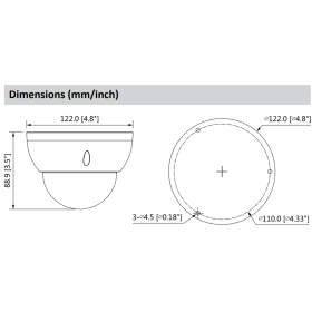 5 MP 4-in-1 Dome-Kamera Dahua mit Optischer Zoom und 30 m Nachtsicht (CVI/CVBS/AHD/TVI)