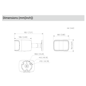 8 MP IP Bullet-Kamera DAHUA mit KI, Dual-Mikrofon, Lautsprecher, TiOC und bis 30 m Smart Dual Light