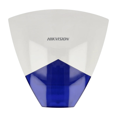 Hikvision kabelgebundene Außensirene mit blauem Blitzlicht und 110 dB