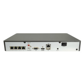 NVR IP-Rekorder HIKVISION mit 4 PoE-Ports, 4 Kameras, 8 MP (4K) Auflösung