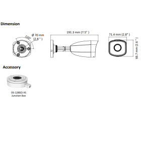 4 MP IP Bullet-Kamera HIKVISION mit 30 m Nachtsicht