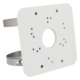 Masthalterung DAHUA aus Aluminium und Stahl, Weiß