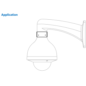 wei&szlig;er Gewindeadapter aus Aluminium in &auml;sthetischem Design DAHUA