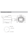 8 MP IP Bullet-Kamera DAHUA (OEM ver.)  mit Optischer Zoom, 60 m Nachtsicht