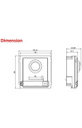 Hikvision 2-Draht Kameramodul Türsprechanlage mit einer Klingeltaste, 2MP, Silber