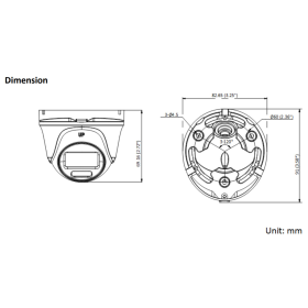 2 MP (Full HD) 4-in-1 (CVI, TVI, AHD, Analog) Dome-Kamera HIKVISION, ColorVu