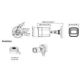 8 MP 4-in-1 (CVI, TVI, AHD, Analog) Bullet-Kamera HIKVISION