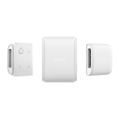AJAX Funk-Bidirektionaler Vorhang-Bewegungsmelder für den Außenbereich, Weiß | DualCurtainOutdoor