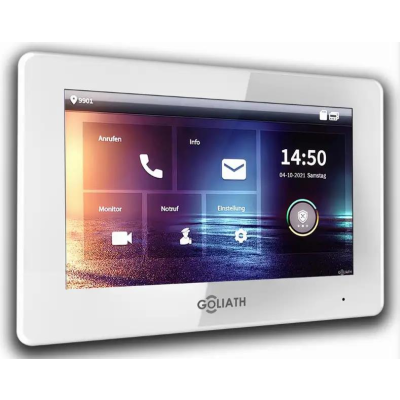 6 Monitore 7 Zoll in Weiß