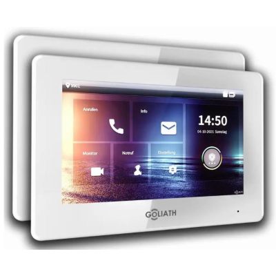 7 Monitore 7 Zoll in Weiß