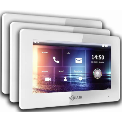 8 Monitore 7 Zoll in Weiß